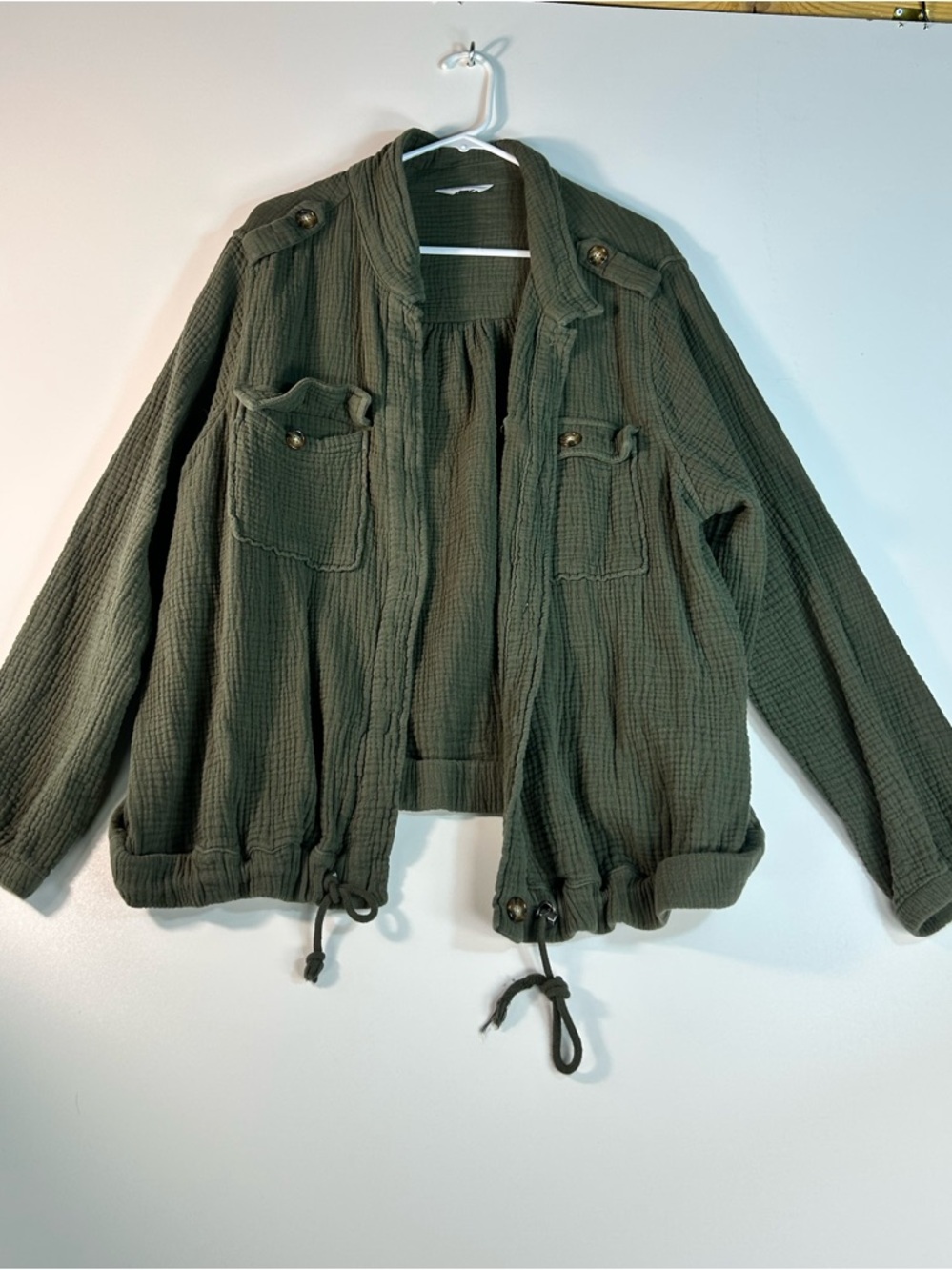Time and Tru Olive Green Utility Jacket